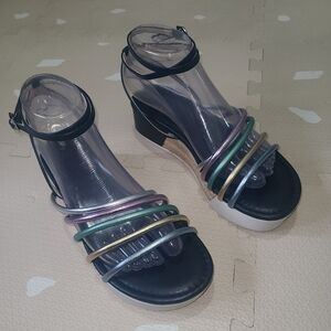 Chic Multicolor Strappy Sandals